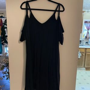 Torrid 2 black cold shoulder dress